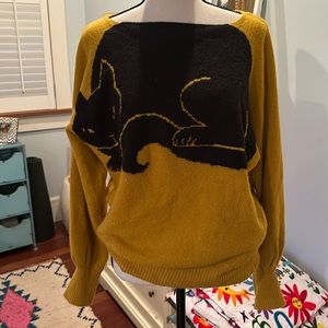 Tucker and Tate cotton blend cat sweater, kids XL